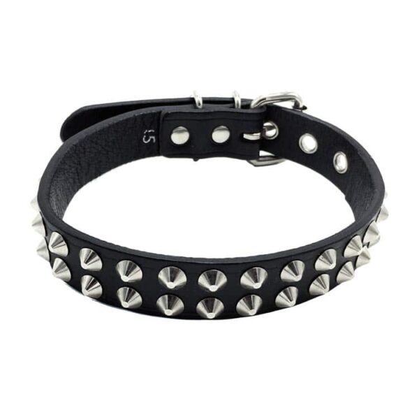 Double-Studded-Spike-Mistress-Collar-15