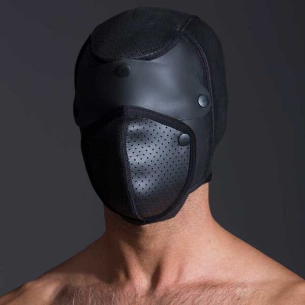 Neoprene Bondage Hood Front