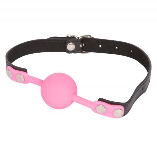 Pink Silicone Bondage Ball Gag BDSM