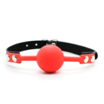 Red Silicone Bondage Ball Gag Kink Fetish Mouth Gag