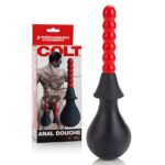 California Exotic Novelties Colt Anal Douche Black Red Gear Gay Male Unisex Sex Adult Toys Dual Attachment Enema Cleanser Colon Cleansing