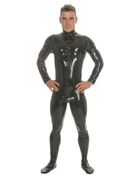 Honour UK Front Zip Latex Catsuit With Feet