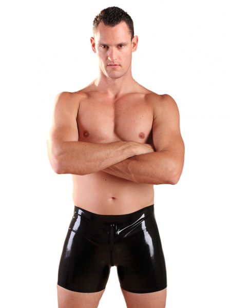 Honour UK Latex Boxer Shorts With Thru Zip - Image 5