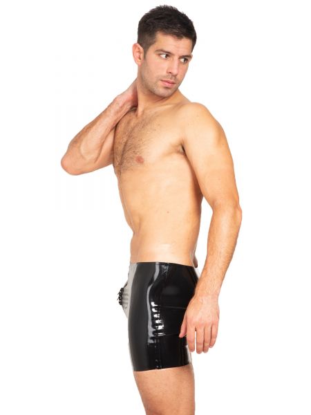 Honour UK Latex Boxer Shorts With Thru Zip - Image 6