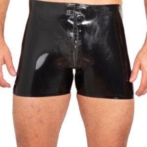 Honour UK Latex Boxer Shorts With Thru Zip