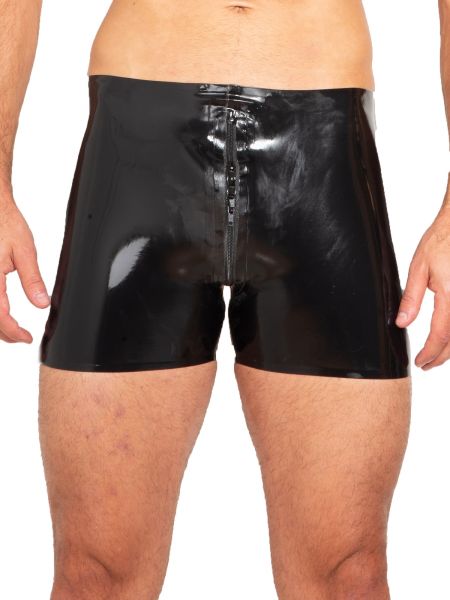 Honour UK Latex Boxer Shorts With Thru Zip