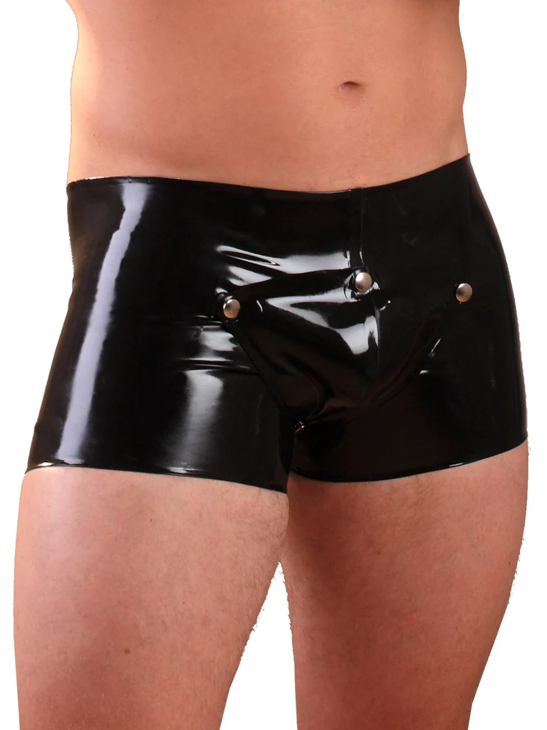 Keyhole Latex Boxers with Detachable Pouch - Image 2