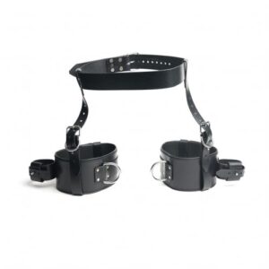 665 Leather - Thigh to Wrist to Waist Restraint Set